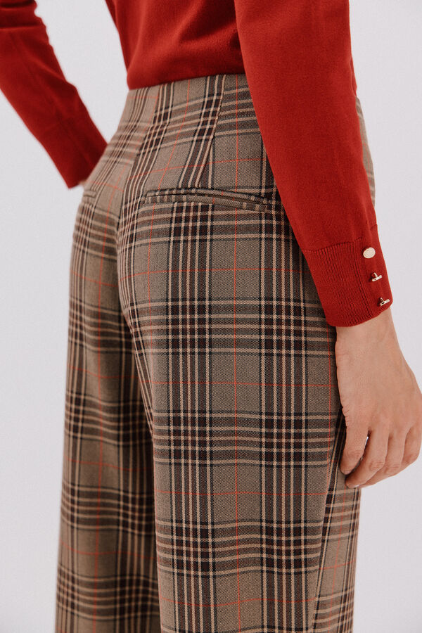 Cortefiel Pantal&oacute;n de mujer a cuadros Arena