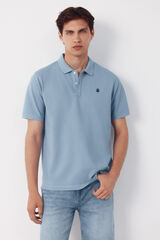 Cortefiel Polo b&aacute;sico piqu&eacute; Azul