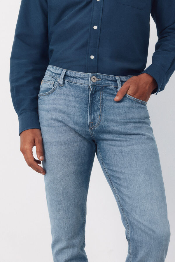 Cortefiel Pantal&oacute;n vaquero ligero slim fit Azul