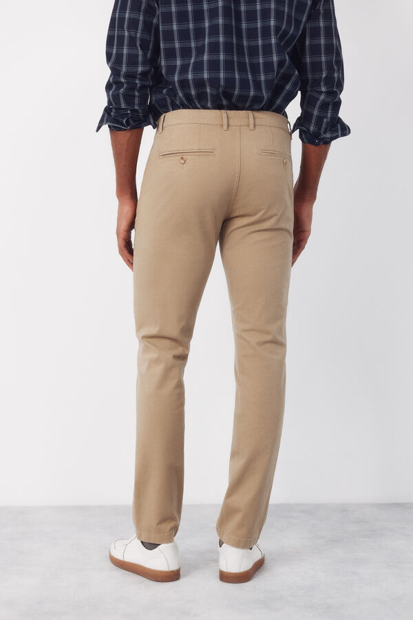 Cortefiel Pantal&oacute;n chino slim fit Beige