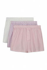 Cortefiel Pack 3 boxer tela Rosa