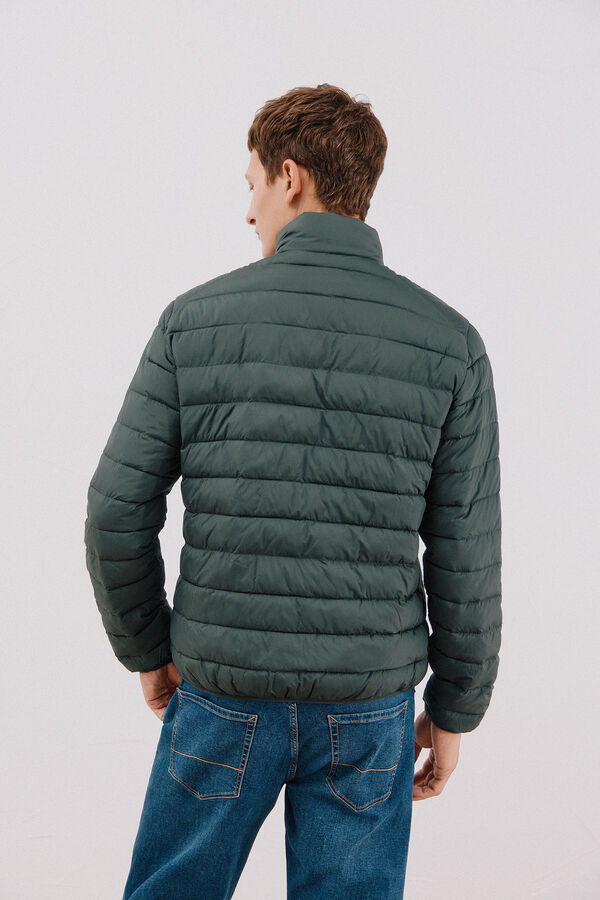 Cortefiel Chamarra acolchada ultralight Verde oscuro