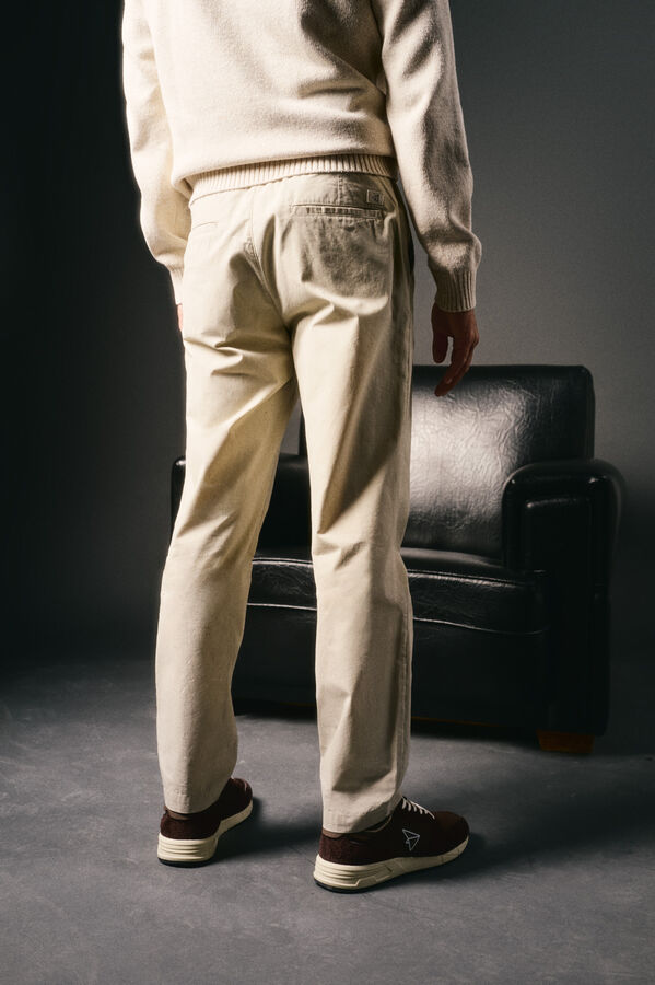 OOTO Pantal&oacute;n ligero gomas Beige