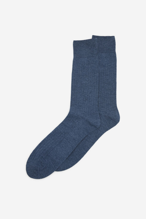 Cortefiel Calcet&iacute;n COOLMAX&reg; liso Azul