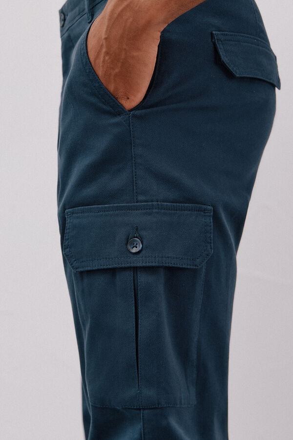 Cortefiel Pantal&oacute;n cargo ligero Azul marino