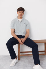 Cortefiel Polo b&aacute;sico piqu&eacute; Azul