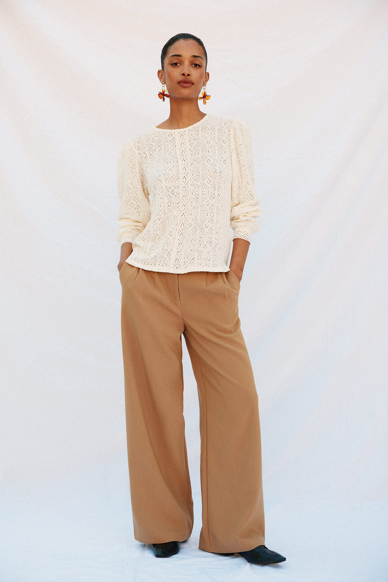 Cortefiel Top estructura r&uacute;stica