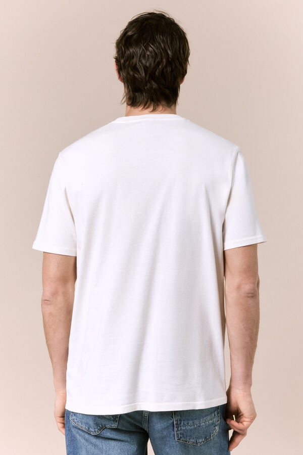 OOTO Camiseta b&aacute;sica lavada Beige