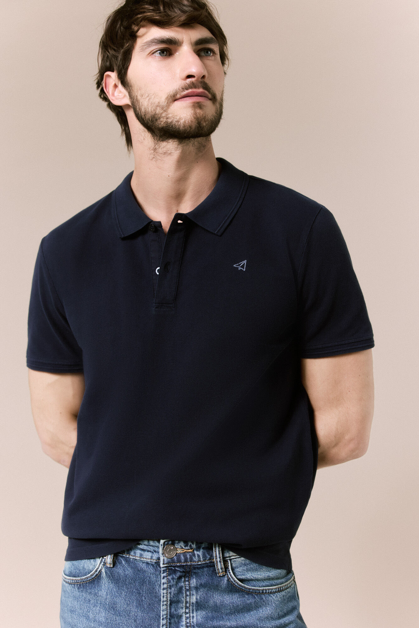 OOTO Polo b&aacute;sico piqu&eacute; lavado