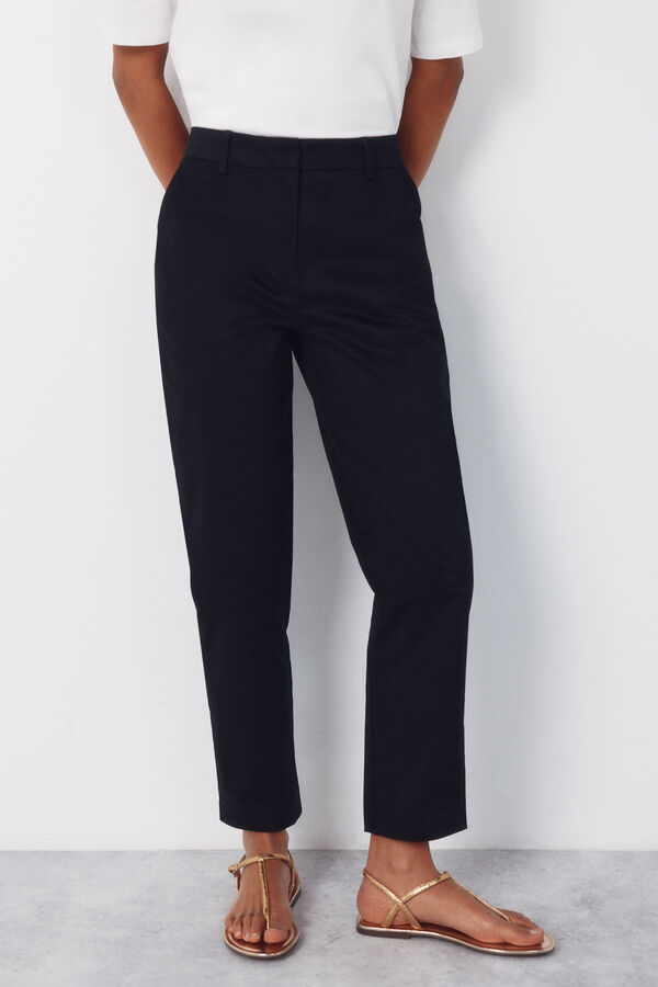 Cortefiel Pantal&oacute;n de corte slim Negro