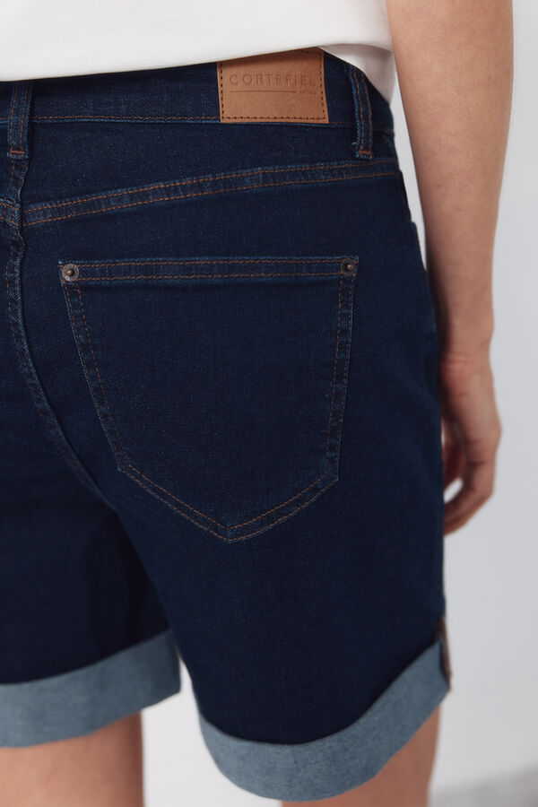Cortefiel Shorts de mezclilla Azul