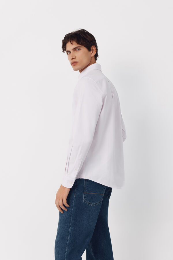Cortefiel Camisa oxford raya candela Rosa
