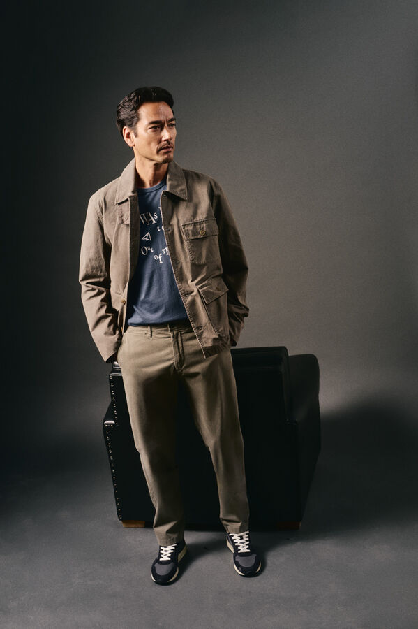 OOTO Pantal&oacute;n chino slim Kaki