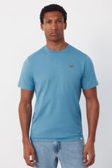 Cortefiel Camiseta bordado Azul
