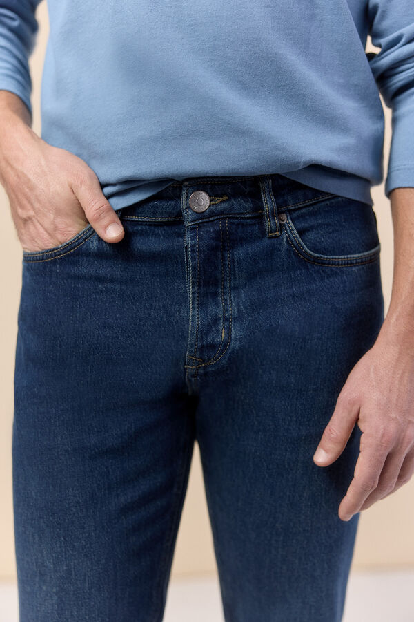 OOTO Pantal&oacute;n vaquero slim fit Azul marino