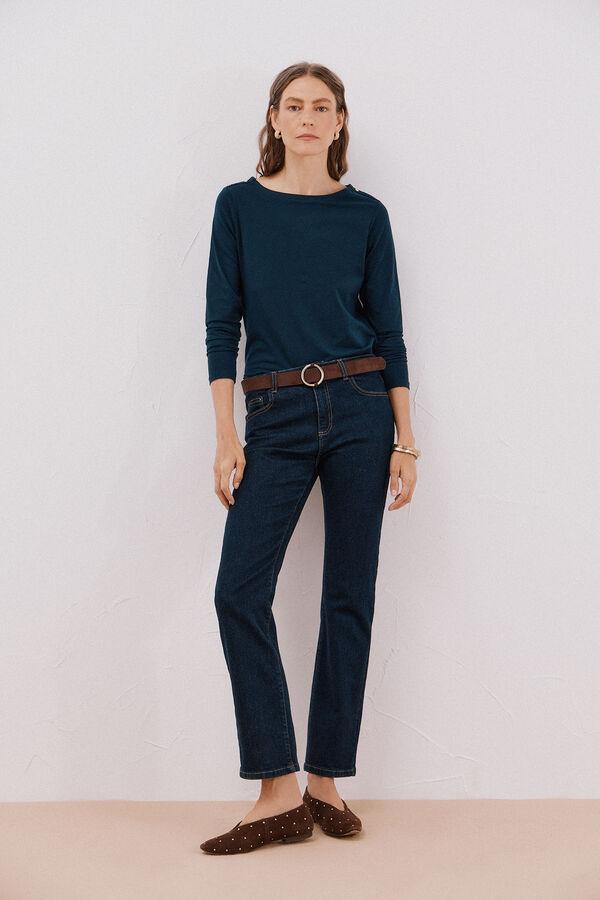 Cortefiel Jeans rectos Azul