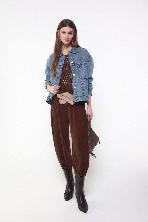 Slowlove Chamarra de mezclilla trucker Azul