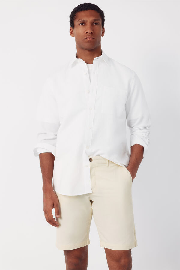 Cortefiel Bermuda chino ligero Amarillo