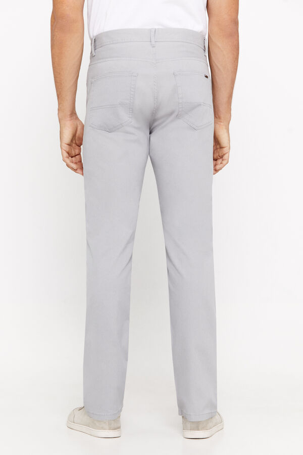 Cortefiel Pantal&oacute;n 5 bolsillos slim fit Gris