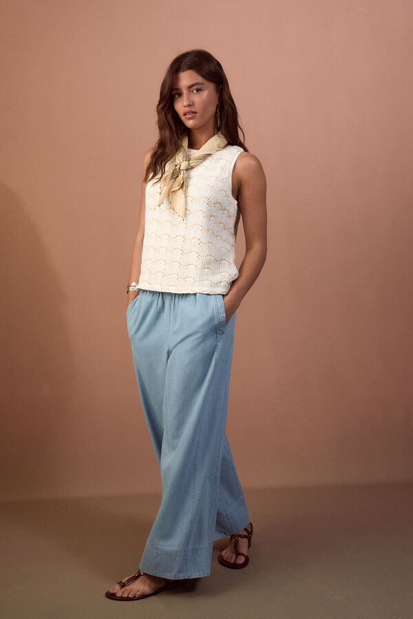 Slowlove Jeans Chambr&eacute; Azul