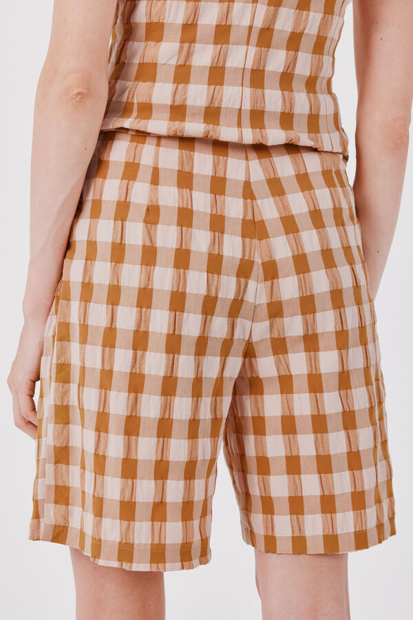 Cortefiel Pantal&oacute;n de vestir estampado vichy Multicolor
