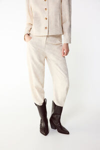 Slowlove Pantal&oacute;n recto bordado