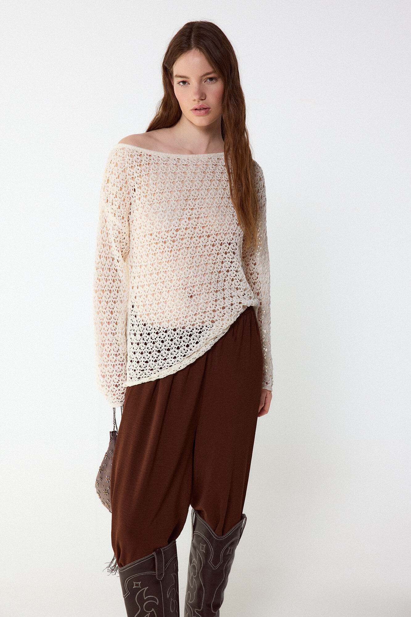 Slowlove Su&eacute;ter de punto calado