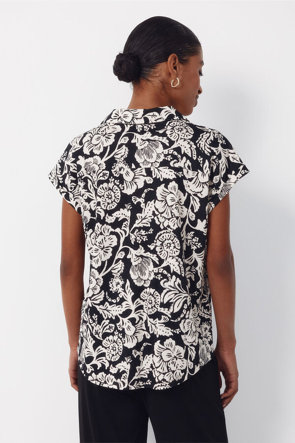 Cortefiel Polo de piqu&eacute; el&aacute;stico Negro