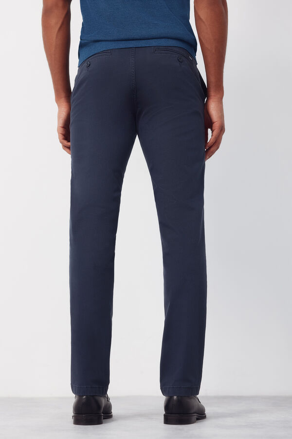 Cortefiel Pantal&oacute;n chino slim fit Azul marino