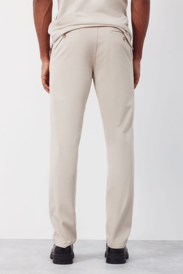 Cortefiel Pantal&oacute;n chino regular fit Beige