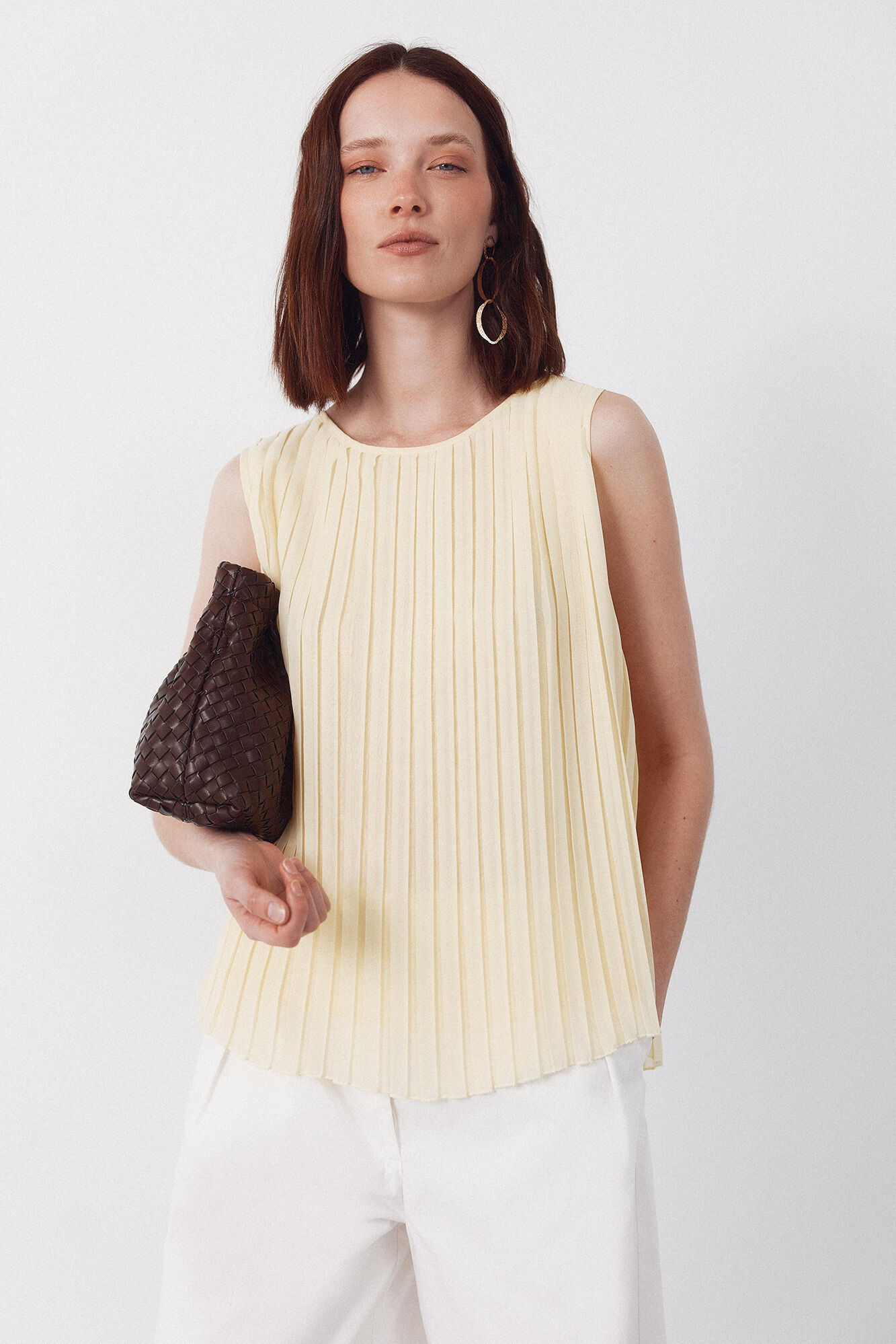 Cortefiel Blusa plisada