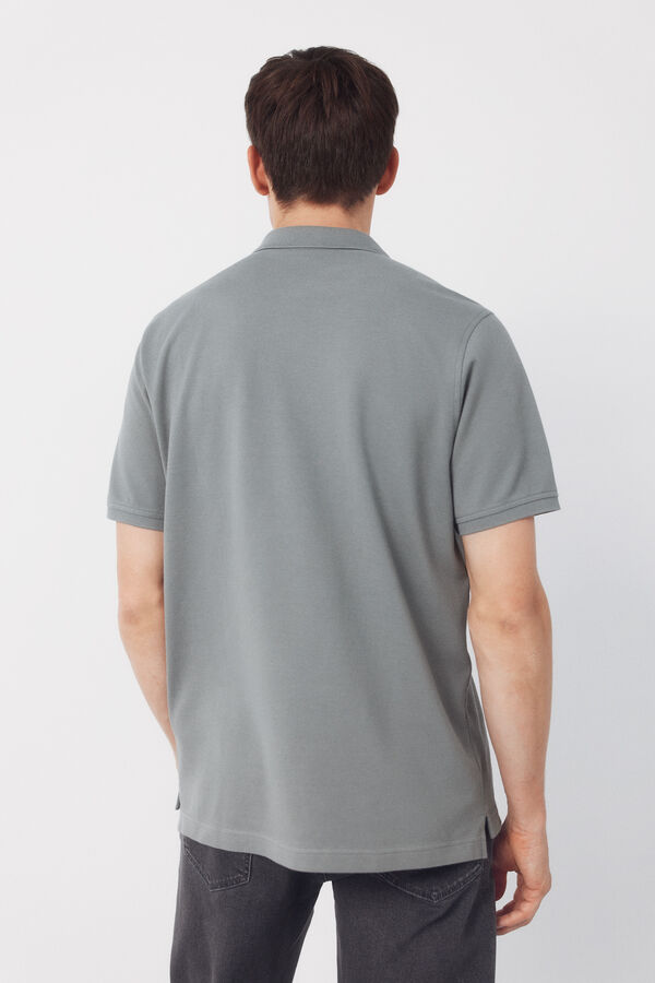 Cortefiel Polo b&aacute;sico piqu&eacute; Kaki