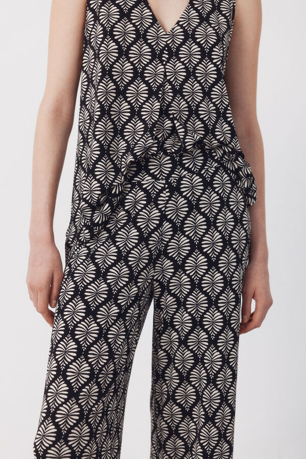 Cortefiel Pantal&oacute;n de tejido Multicolor