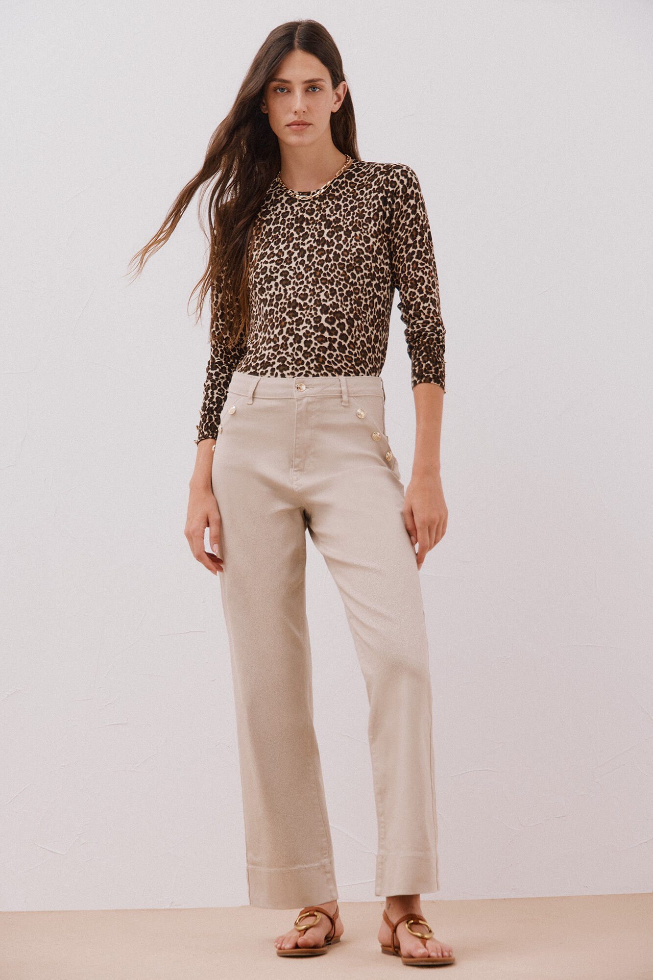 Cortefiel Su&eacute;ter de tejido estampado