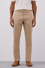 Cortefiel Pantal&oacute;n chino ligero regular fit Beige