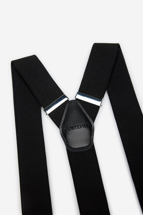 Cortefiel Tirante el&aacute;stico liso Negro