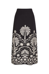 Cortefiel Falda recta estampada