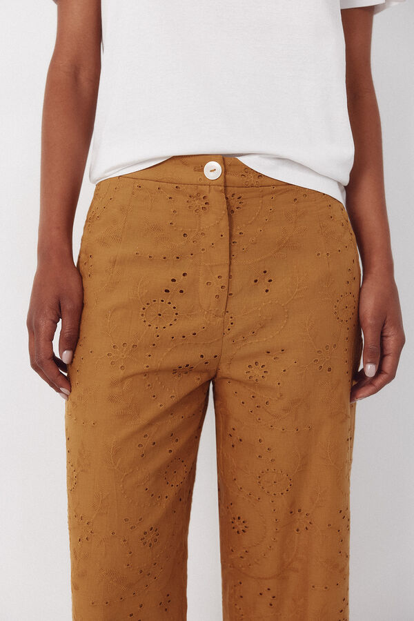 Cortefiel Pantal&oacute;n de sangalo Dorado