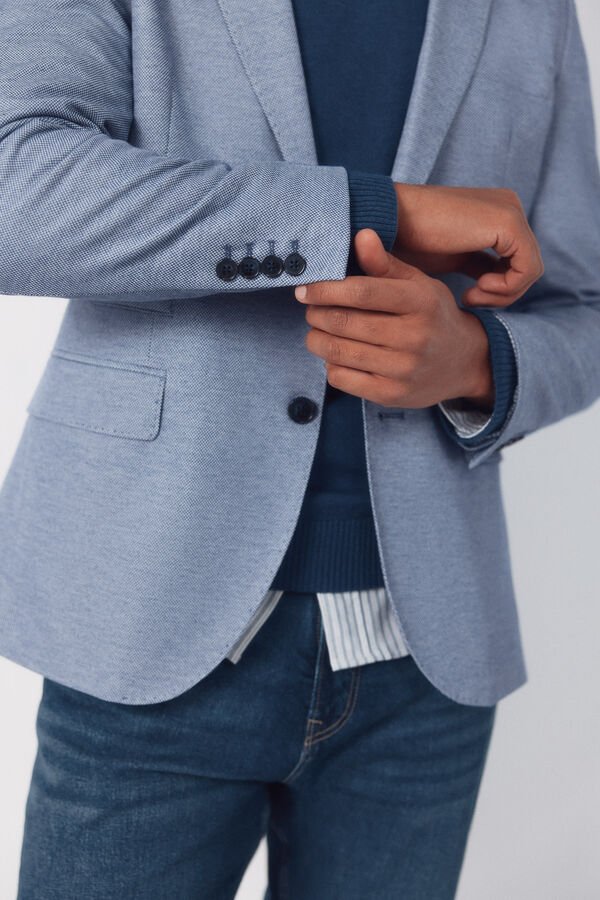 Cortefiel Americana de punto Azul