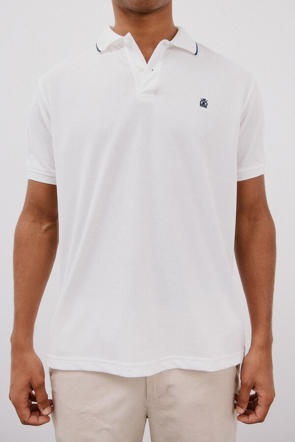 Cortefiel Polo coolmax&reg;  Blanco
