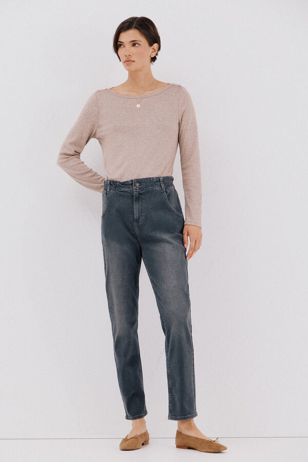 Cortefiel Jeans easy fit Gris oscuro