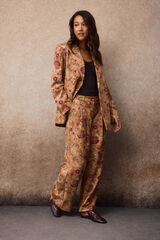 Slowlove Pantal&oacute;n de pinzas estampado Multicolor