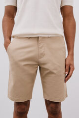 Cortefiel Bermudas chino Beige