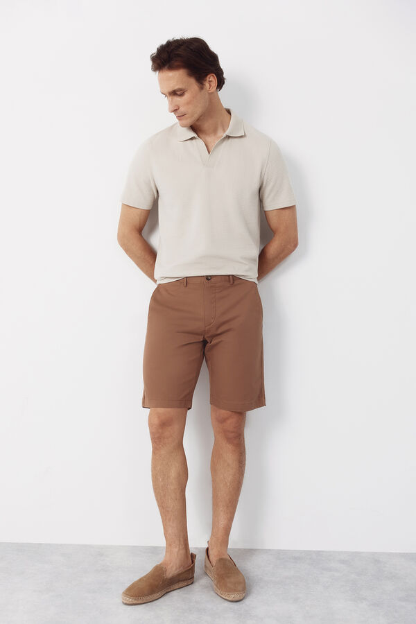 Cortefiel Polo estructura Beige