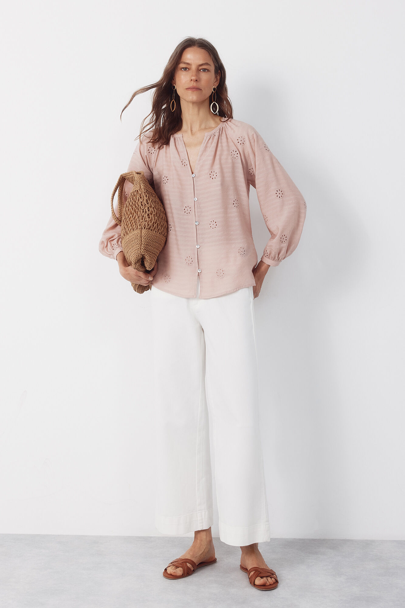 Cortefiel Blusa con bordados