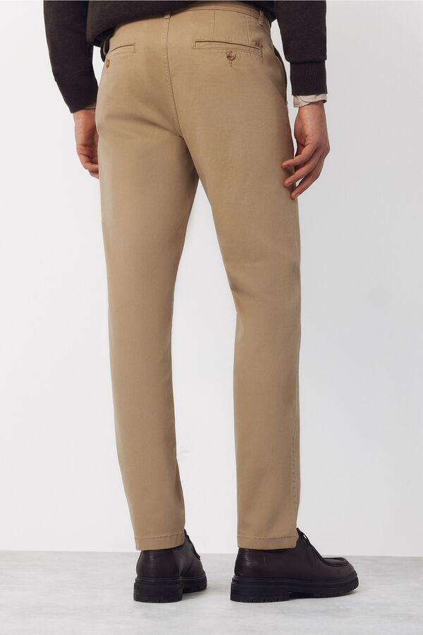 Cortefiel Pantal&oacute;n chino regular fit Beige