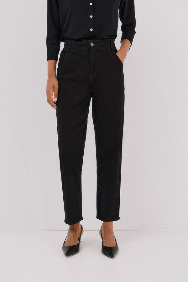 Cortefiel Jeans easy fit Negro