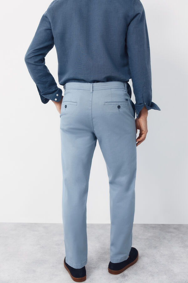 Cortefiel Pantal&oacute;n chino regular fit Azul