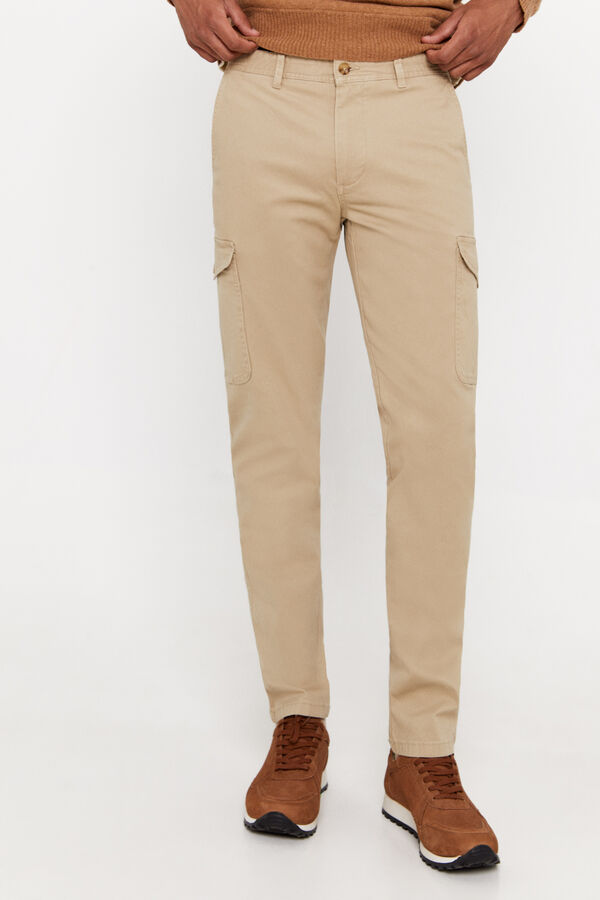 Cortefiel Pantal&oacute;n cargo Beige