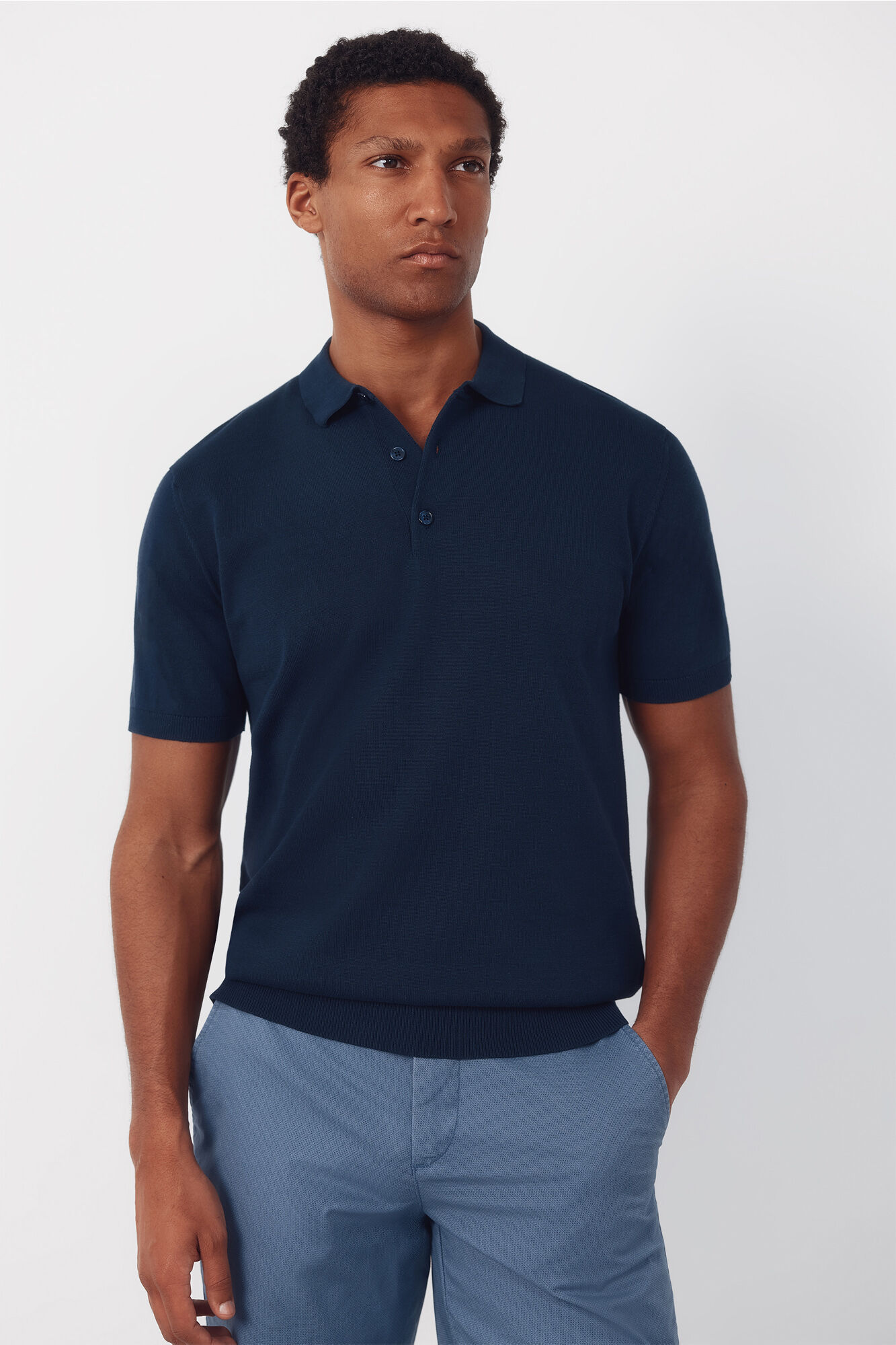 Cortefiel Jersey polo b&aacute;sico manga corta